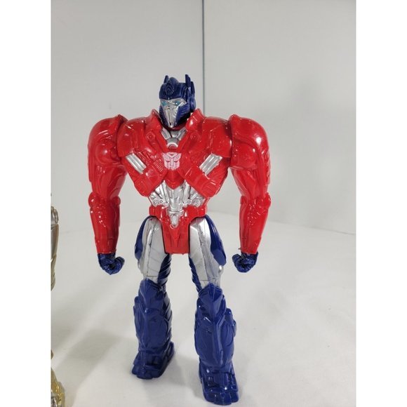2 TRANSFORMERS Age Of Extinction OPTIMUS PRIME 12" SILVER Knight 2013 Hasbro - Picture 3 of 8